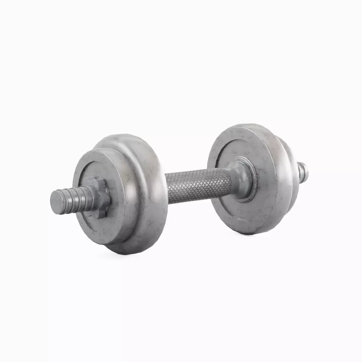 Metal Dumbbell Set Low-poly 3D model_15