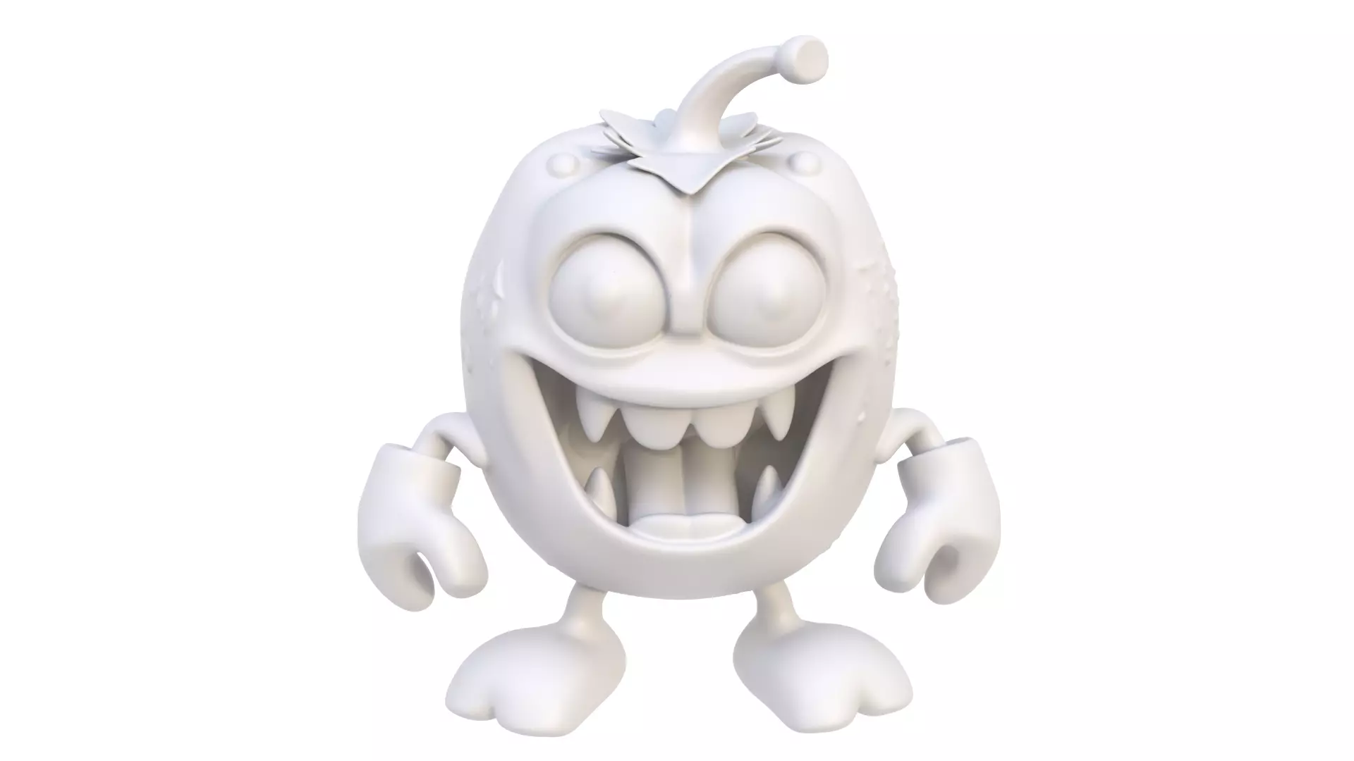 Mutant pepper 02 3D model_7