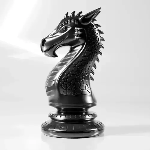 Dragon Knight Chess Piece Fanstasy Chess Model 3D print model