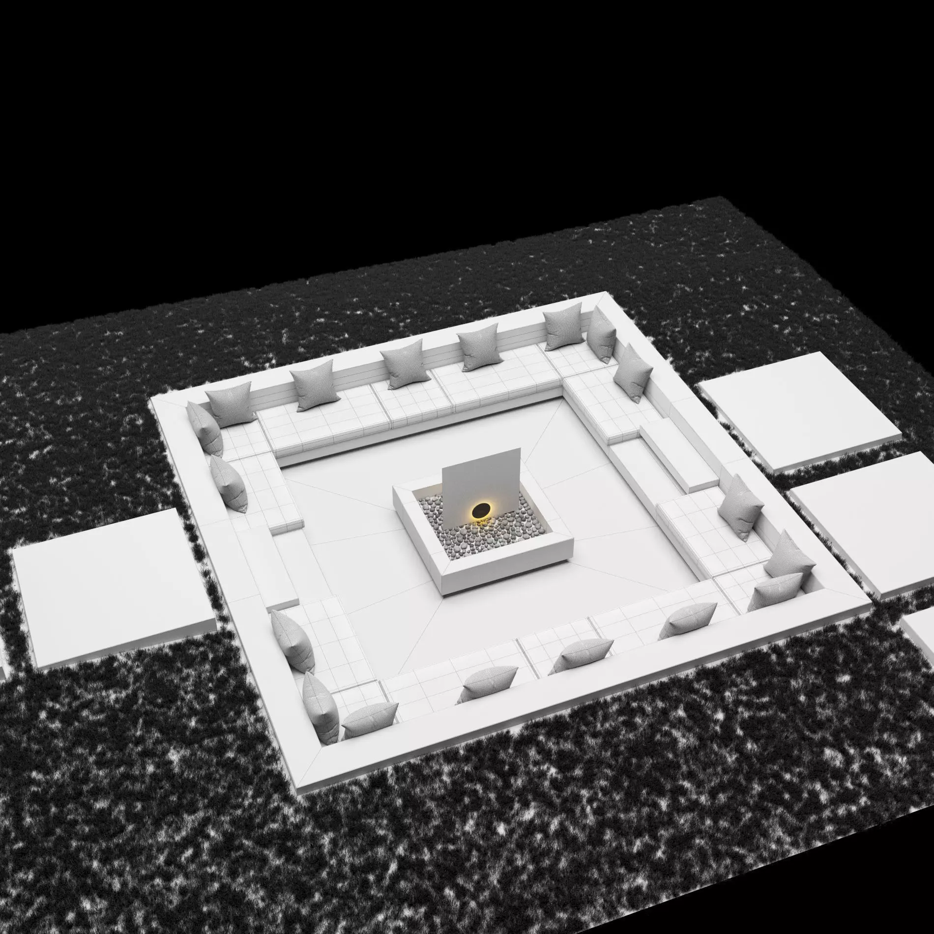 Garden patio 3D model_11