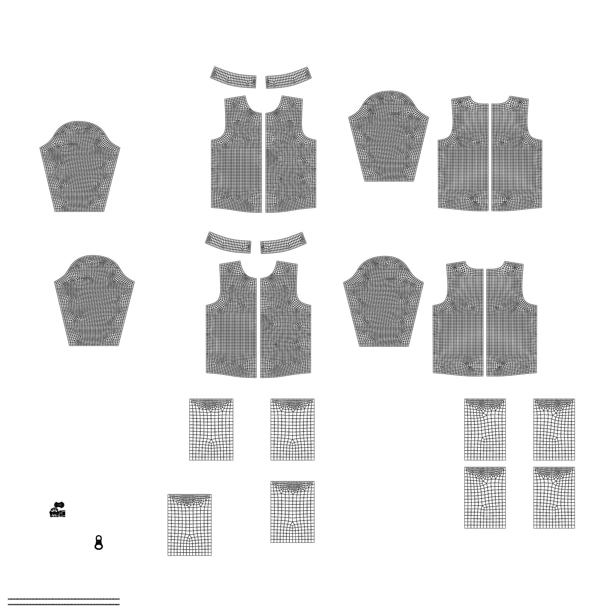 3D Female Clothing - Winter Dress Low-poly 3D model_19