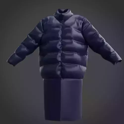 3D Female Clothing - Winter Dress Low-poly 3D model 3D Female Clothing - Winter Dress Low-poly 3D model