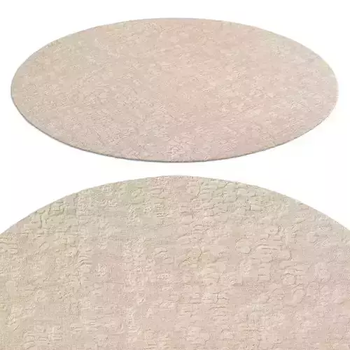 Chana Wool Rug Sand round