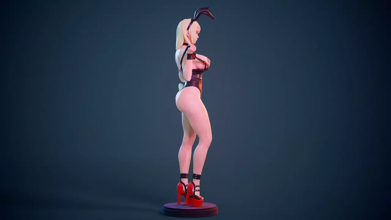 Bunny Girl Elegant Cosplay Figure 3D print model_1