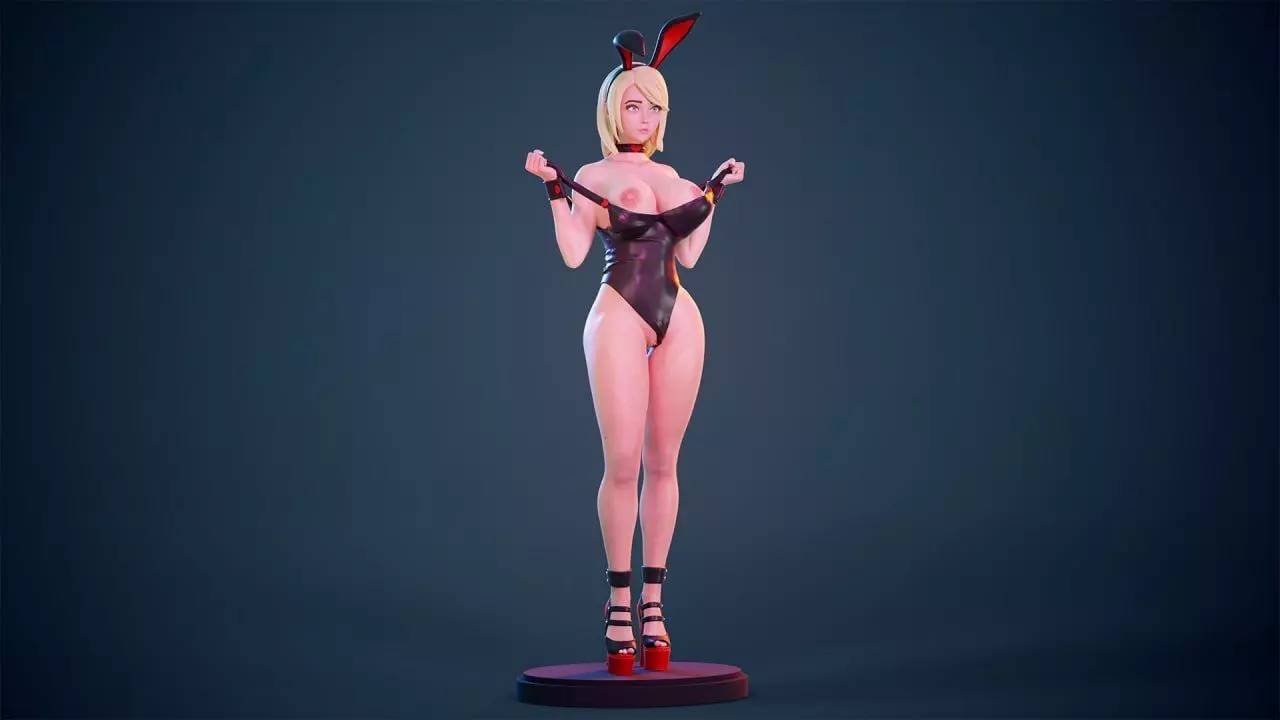 Bunny Girl Elegant Cosplay Figure 3D print model_0