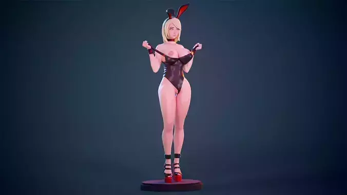 Bunny Girl Elegant Cosplay Figure