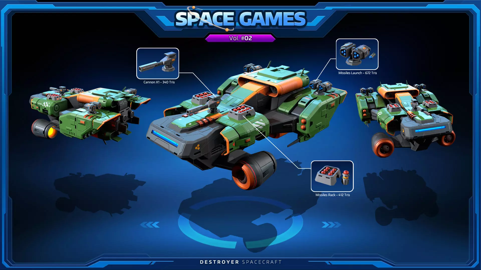 SPACE Games Vol-02 Low-poly 3D model_3