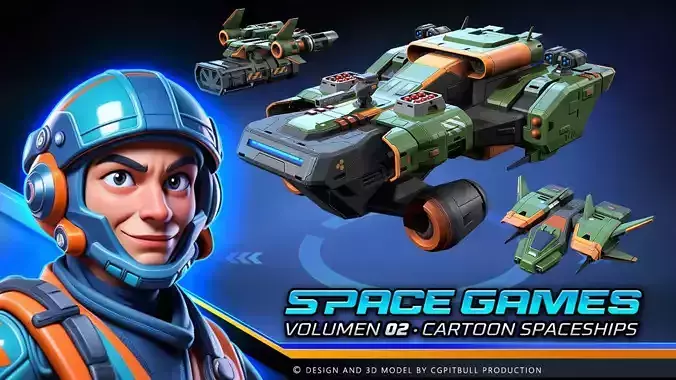 SPACE Games Vol-02 Low-poly 3D model SPACE Games Vol-02 Low-poly 3D model