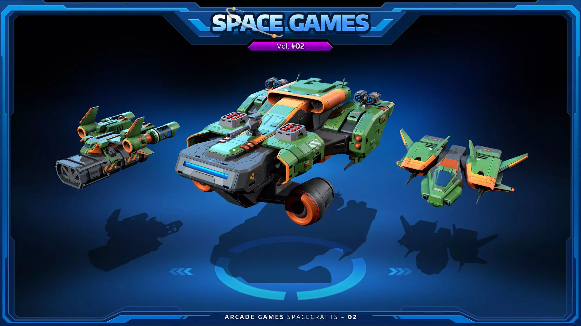 SPACE Games Vol-02 Low-poly 3D model_1