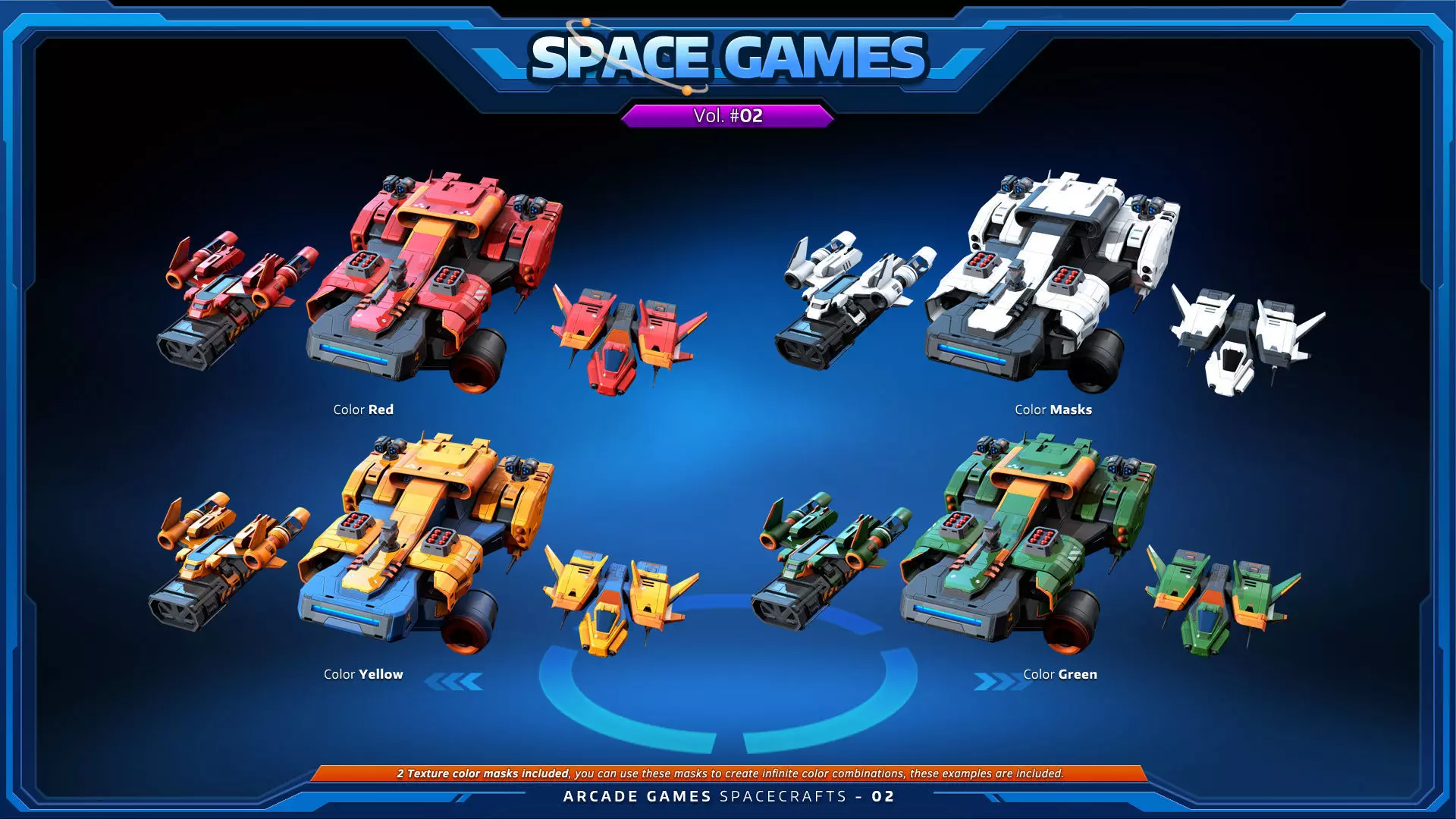 SPACE Games Vol-02 Low-poly 3D model_7