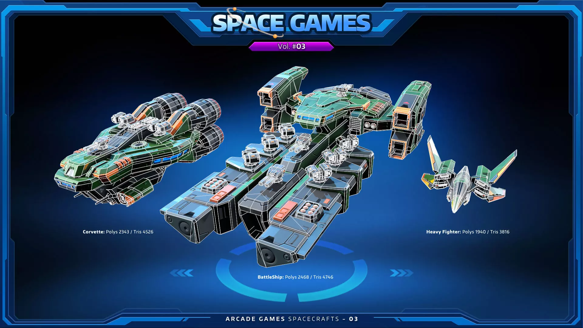 SPACE Games Vol-03 Low-poly 3D model_8