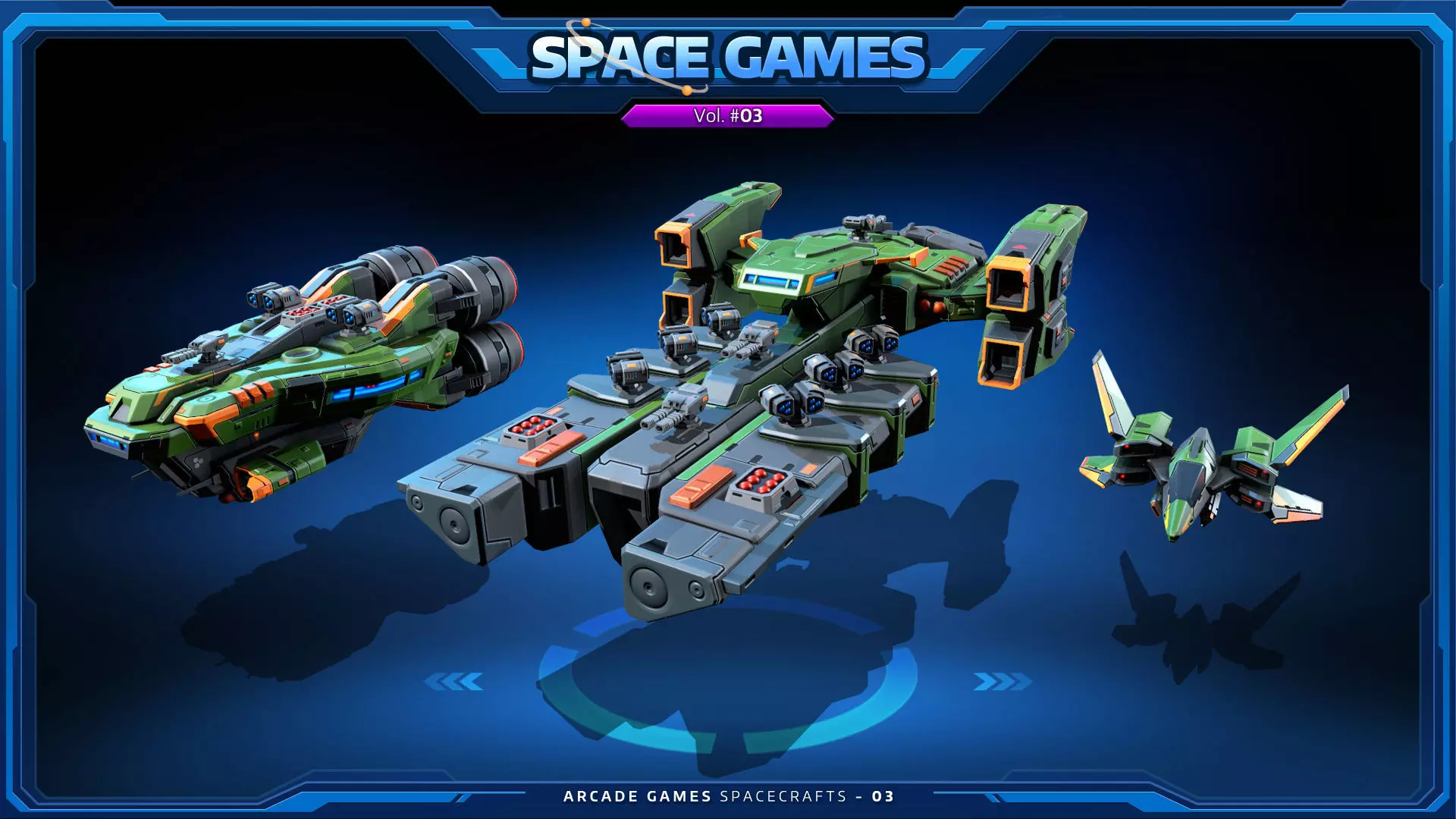 SPACE Games Vol-03 Low-poly 3D model_1