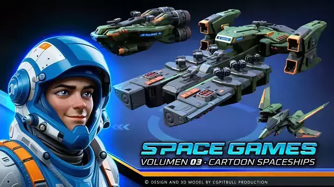SPACE Games Vol-03 Low-poly 3D model SPACE Games Vol-03 Low-poly 3D model