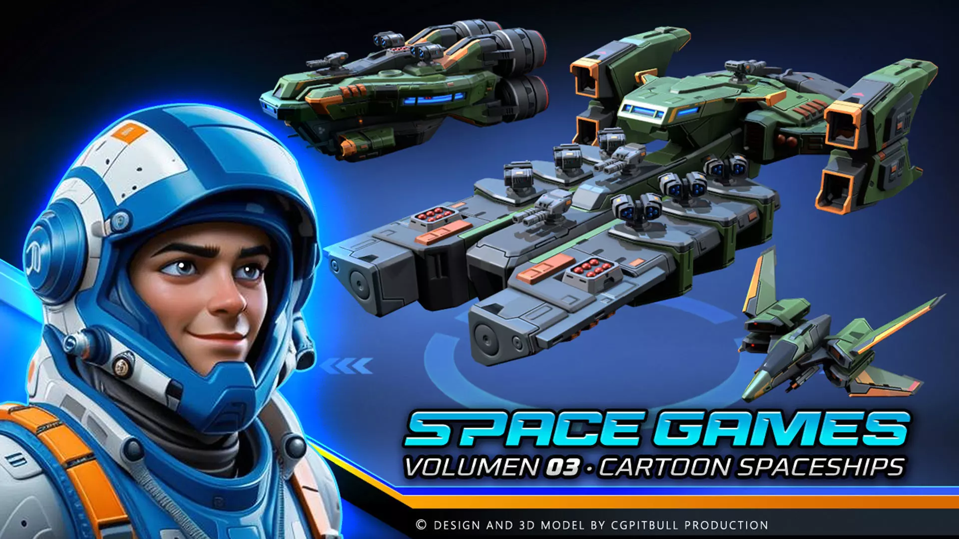 SPACE Games Vol-03 Low-poly 3D model_0