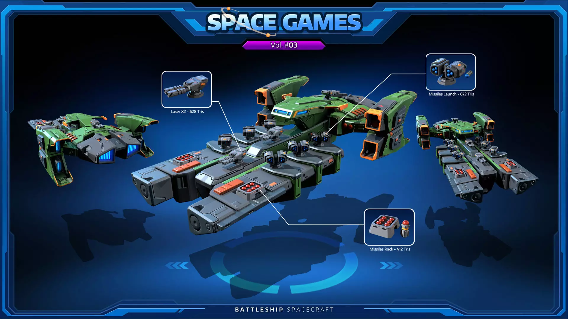 SPACE Games Vol-03 Low-poly 3D model_3