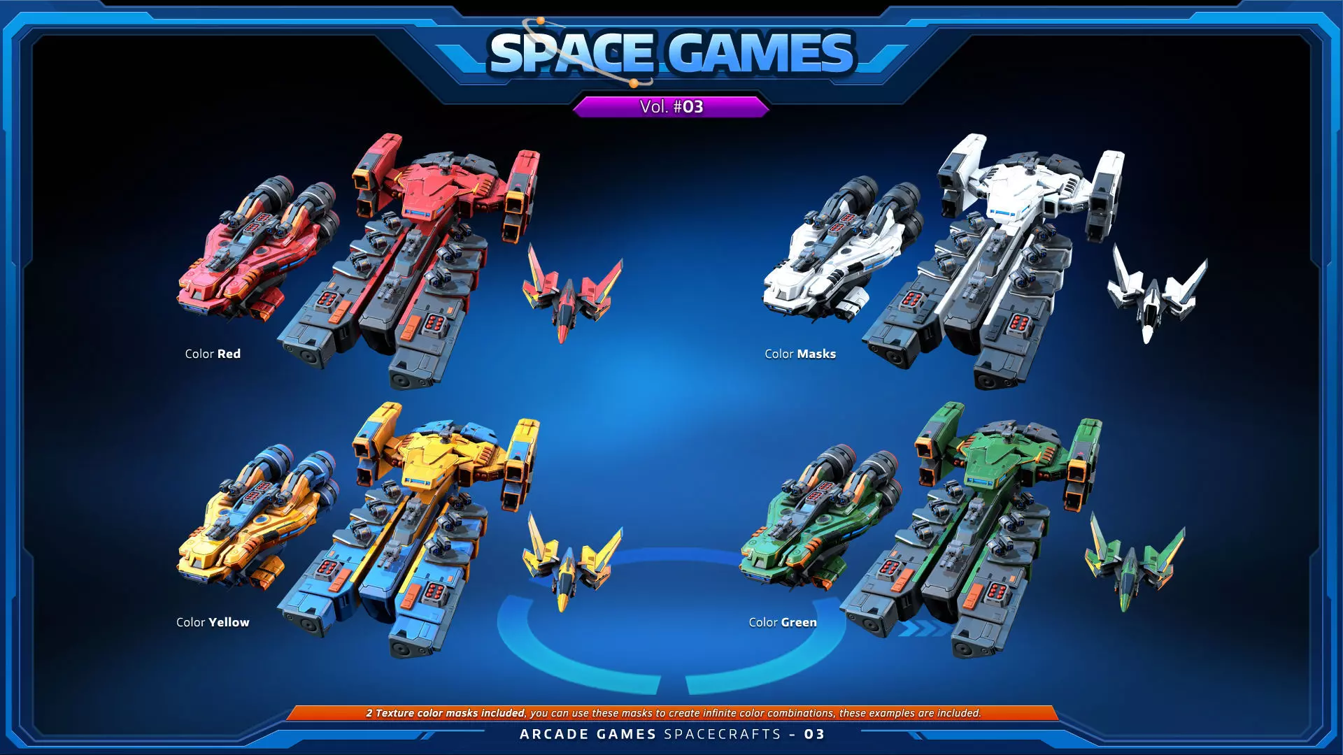 SPACE Games Vol-03 Low-poly 3D model_7