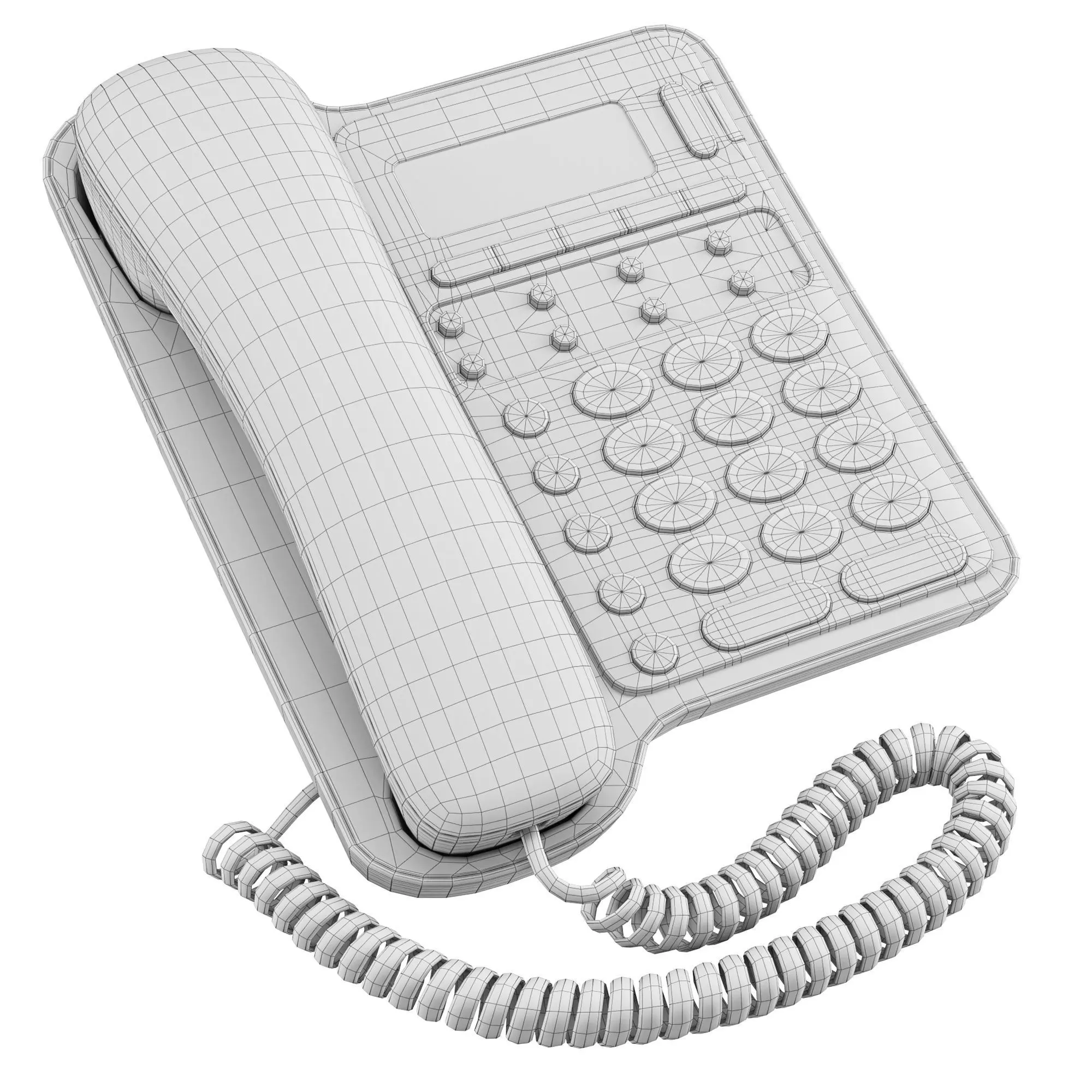 AT and T CL2909 Landline Phone 3D model_5