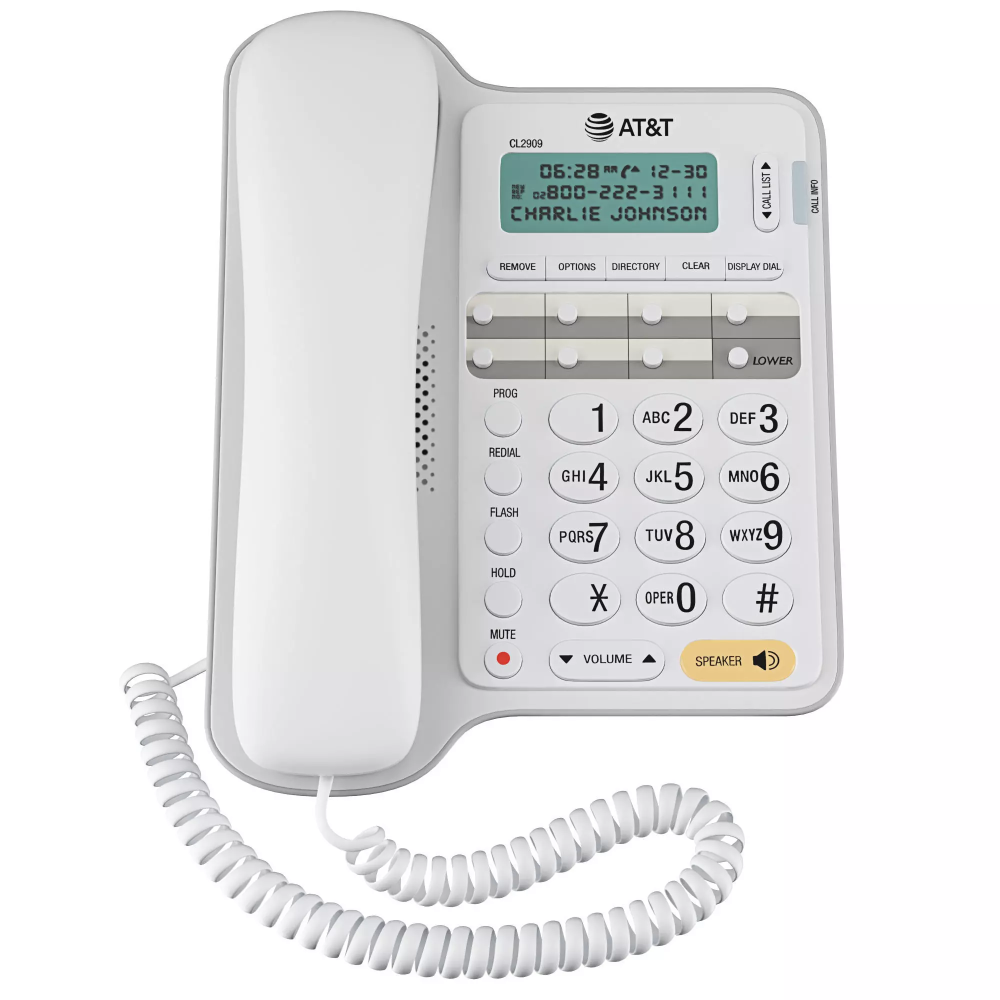 AT and T CL2909 Landline Phone 3D model_2