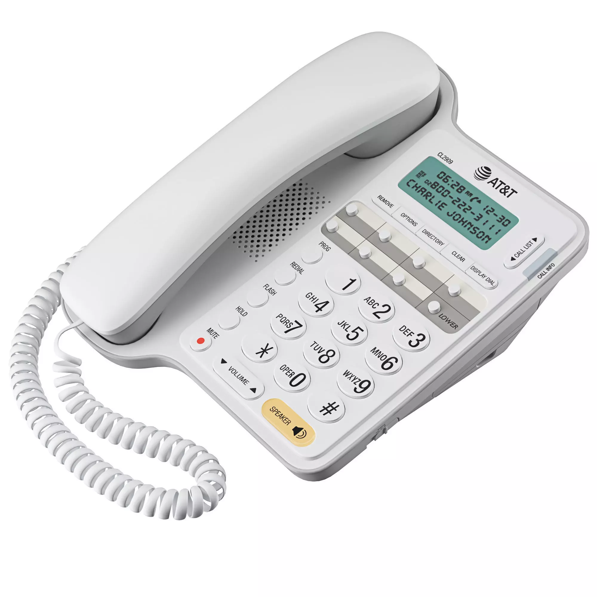 AT and T CL2909 Landline Phone 3D model_3