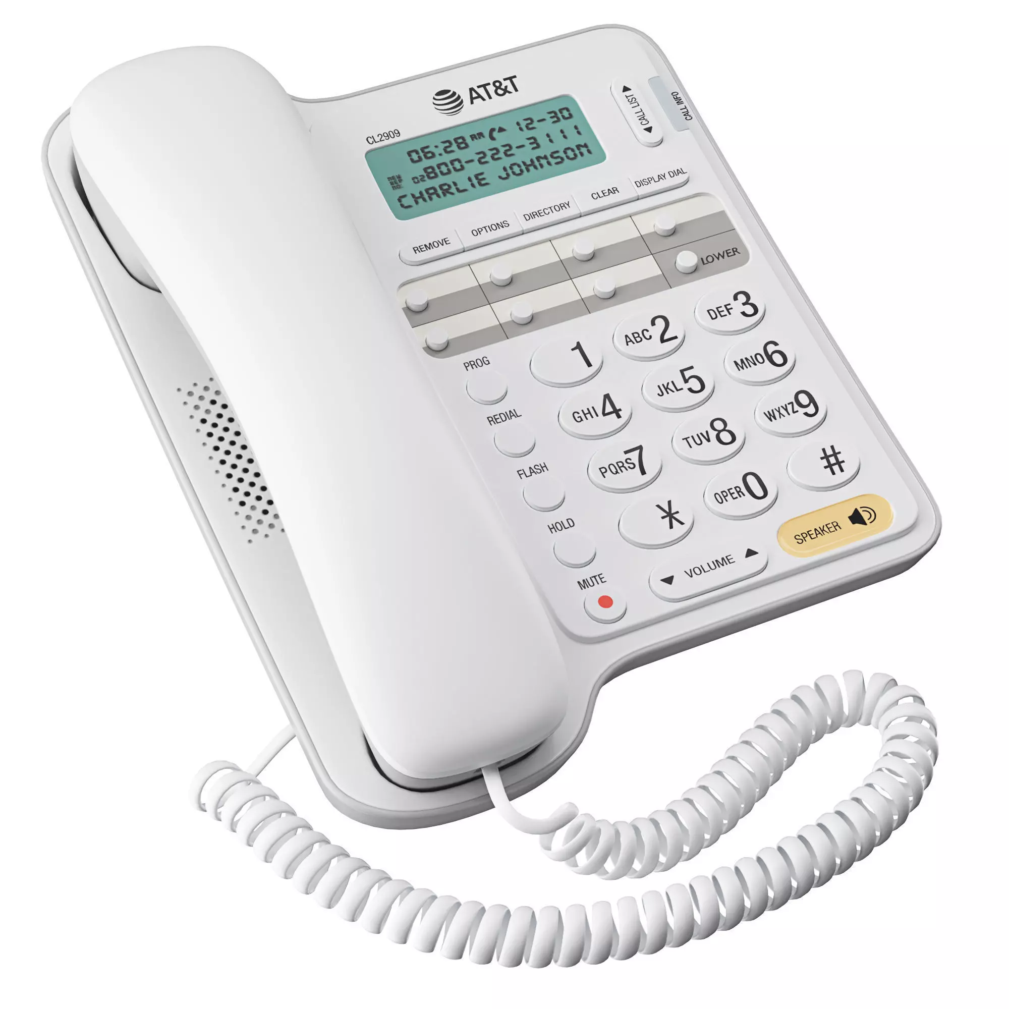AT and T CL2909 Landline Phone 3D model_0