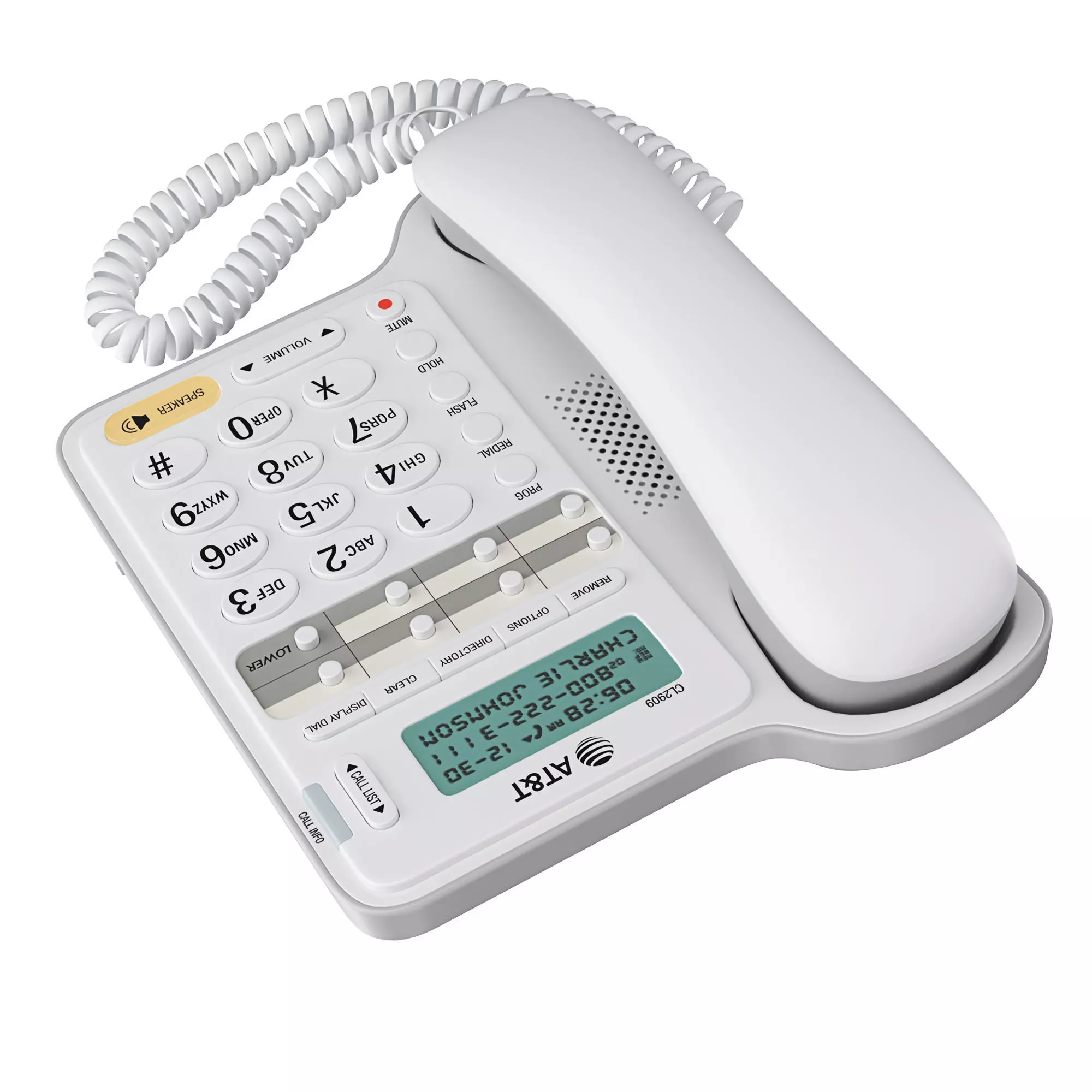 AT and T CL2909 Landline Phone 3D model_4