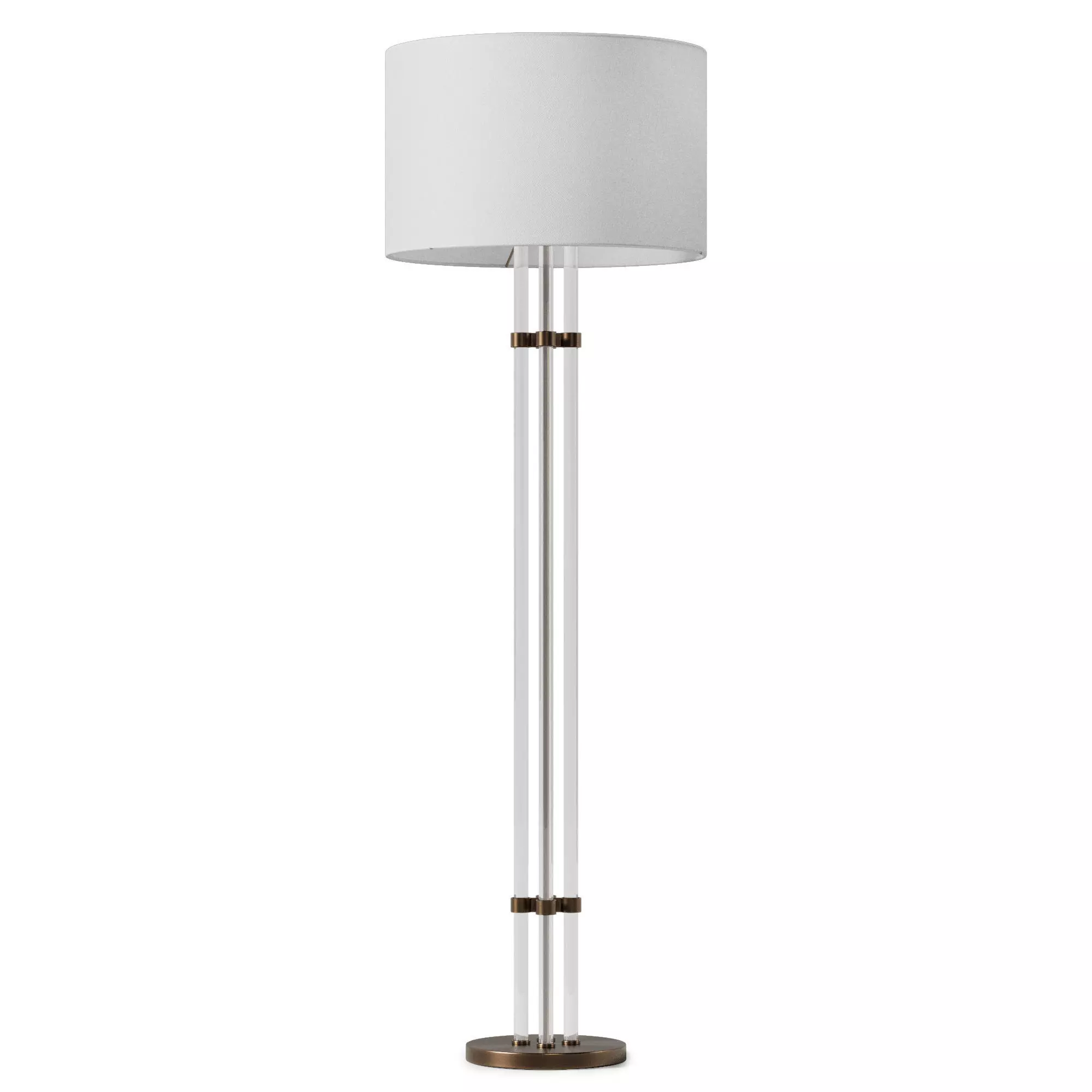Dantone Home Hugo Dark Brass Floor Lamp 3D model_2