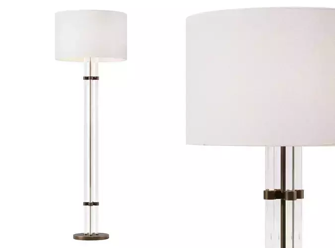 Dantone Home Hugo Dark Brass Floor Lamp
