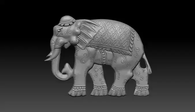 elephant 3d printable model