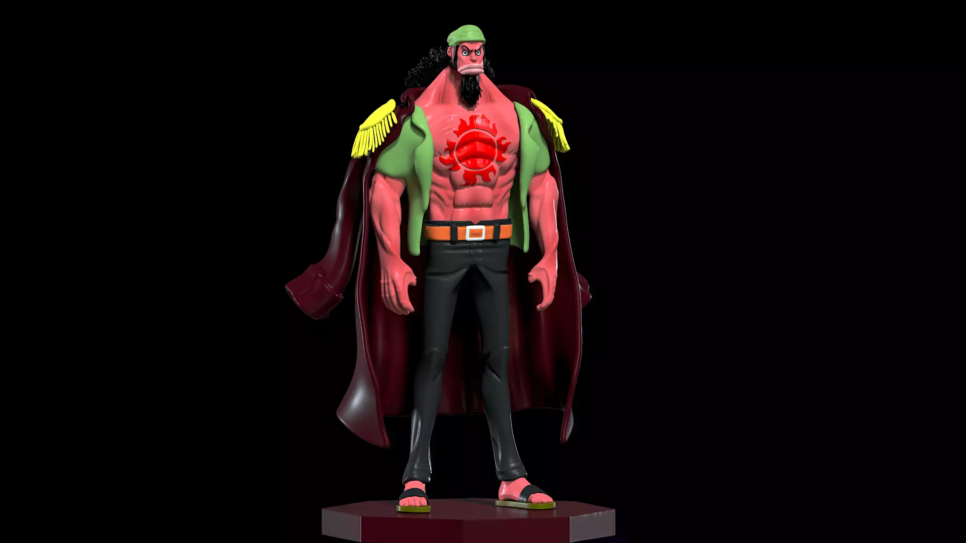 Fisher Tiger - Fish man - ONE PIECE - Split part 3D print model_3