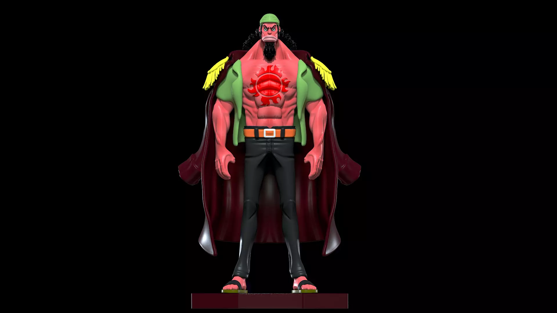 Fisher Tiger - Fish man - ONE PIECE - Split part 3D print model_2