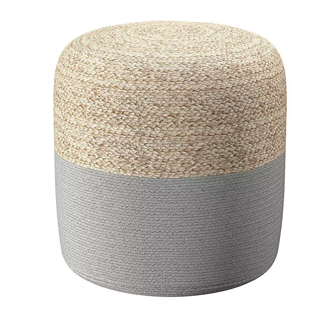 Jute Pouffe Dalama 3D model_3