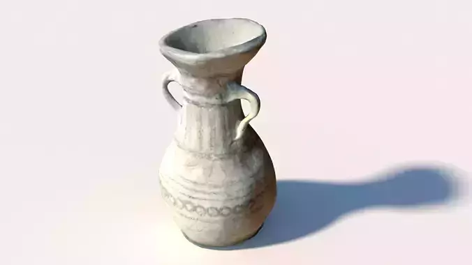 Ancient Clay Vase 3D Scan