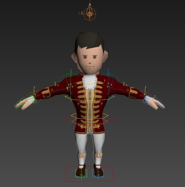Medieval character lord 1 Low-poly 3D model_15