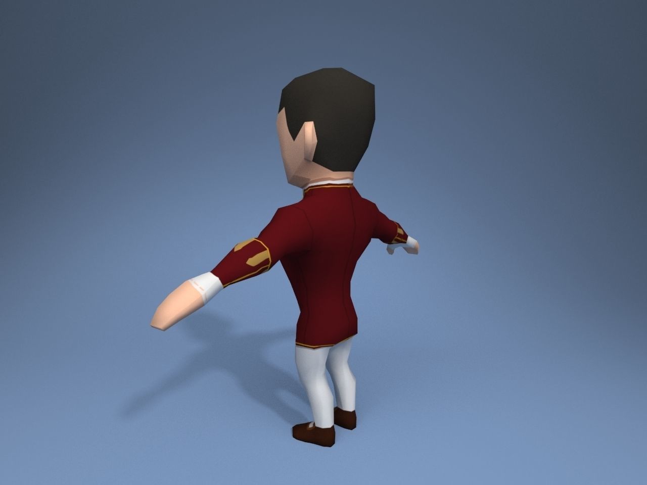 Medieval character lord 1 Low-poly 3D model_4