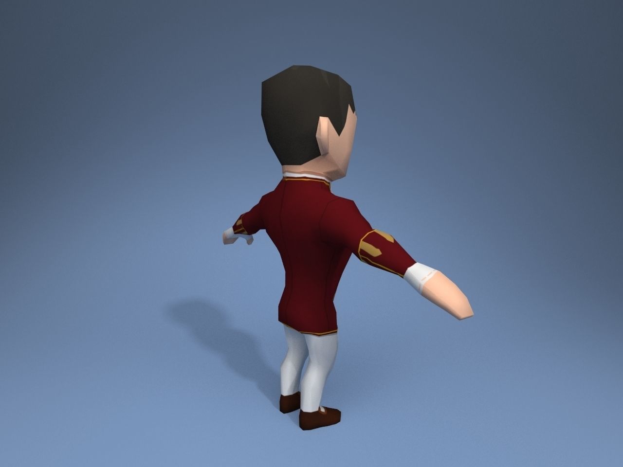 Medieval character lord 1 Low-poly 3D model_6