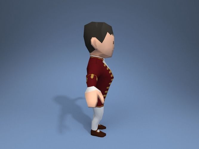 Medieval character lord 1 Low-poly 3D model_7