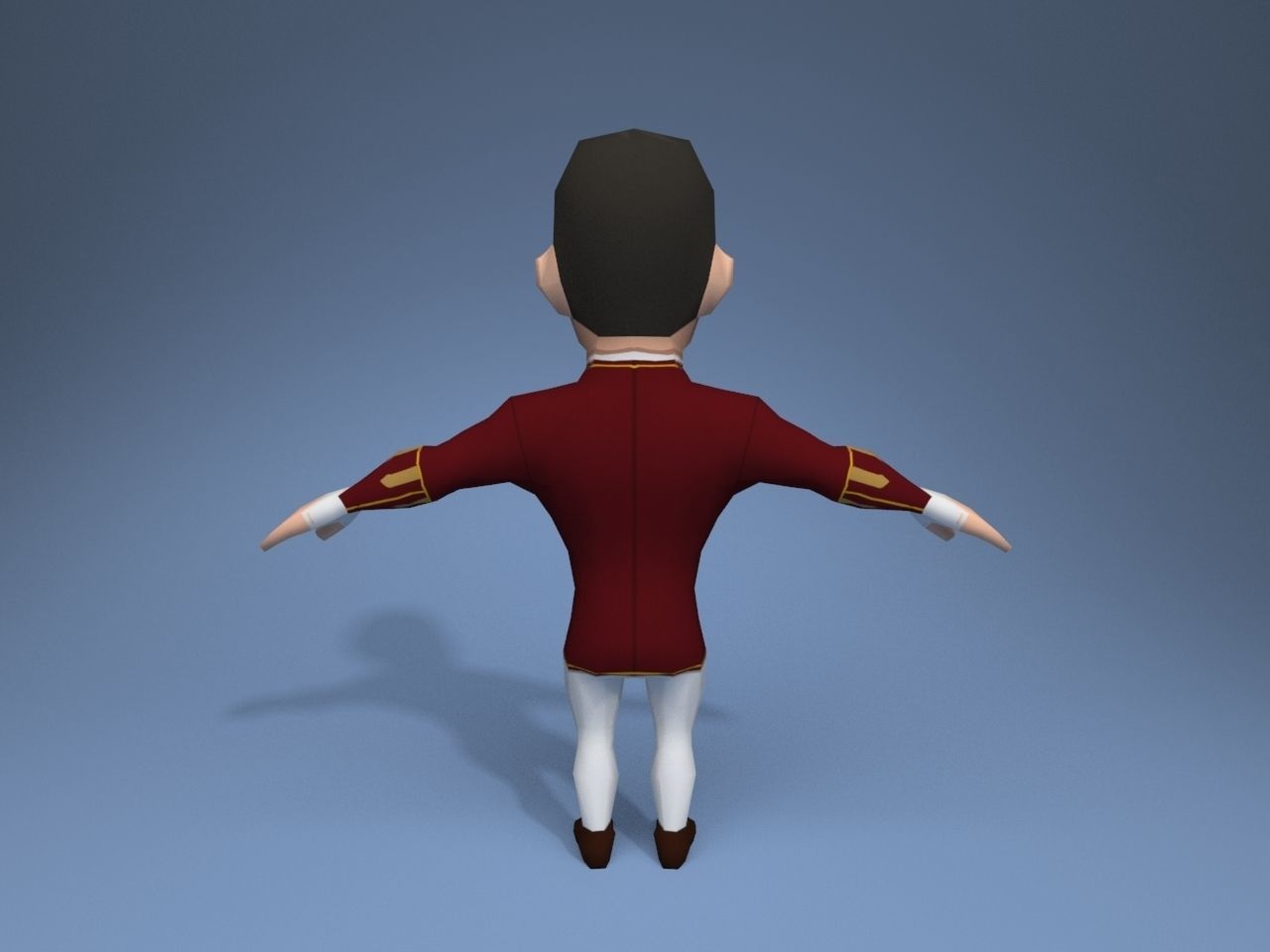 Medieval character lord 1 Low-poly 3D model_5