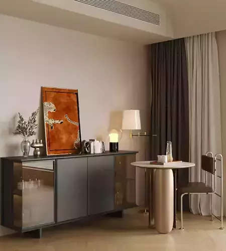 Italian - style wine cabinet and sideboard