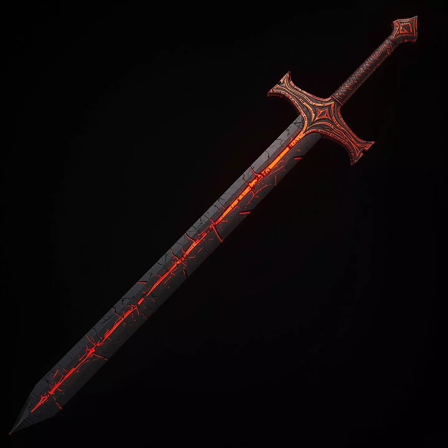 Magma sword Free 3D model
