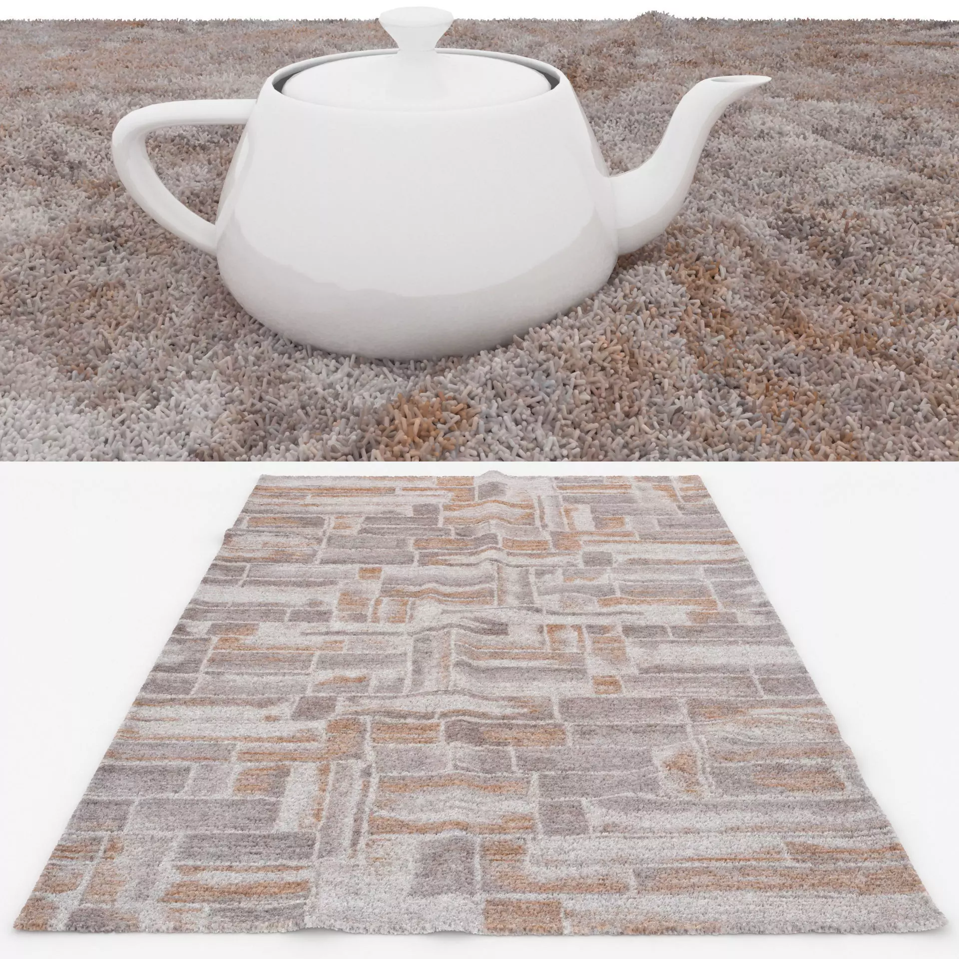 Rugs No 1051 Low-poly 3D model_1