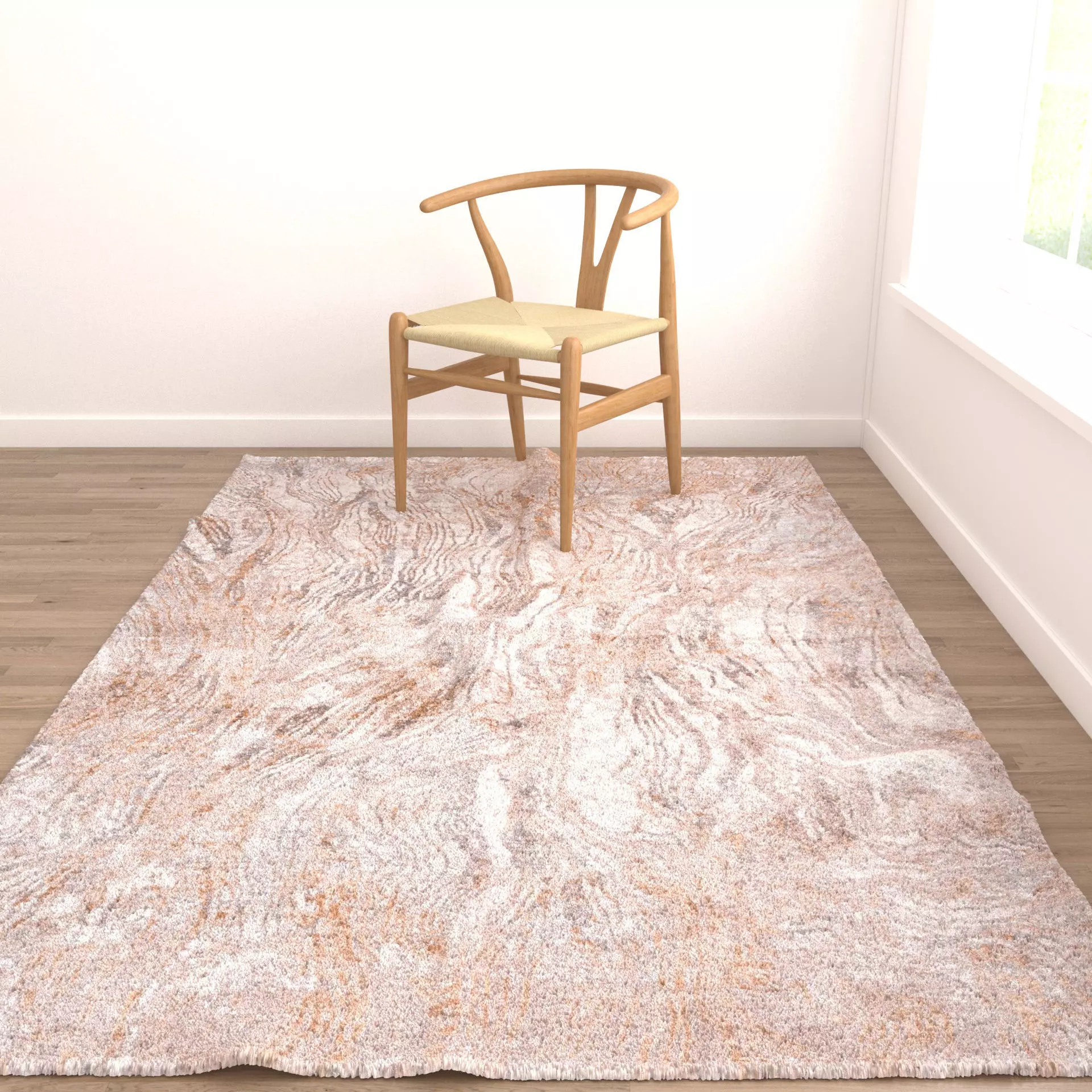 Rugs No 1051 Low-poly 3D model_3