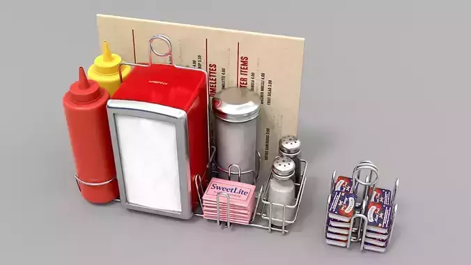 Dinner Table Condiments