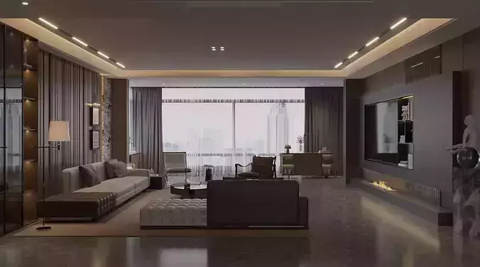 Italian - style living room