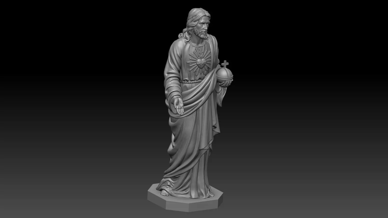 jesus crist 3d printable model 3D print model_1