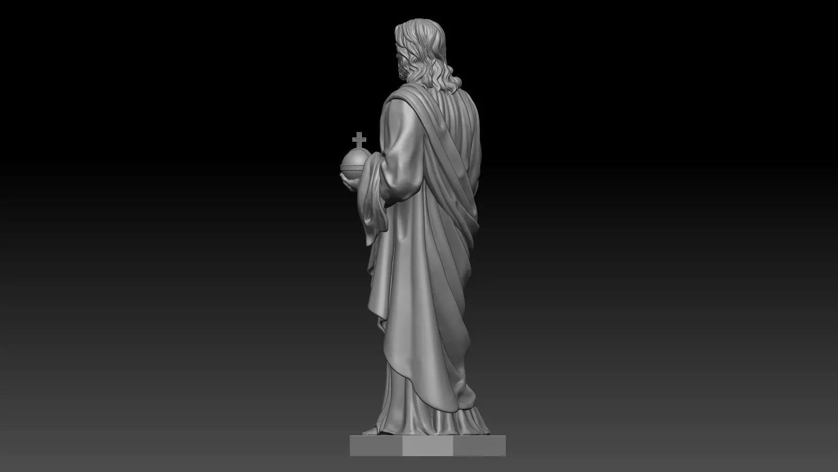 jesus crist 3d printable model 3D print model_3