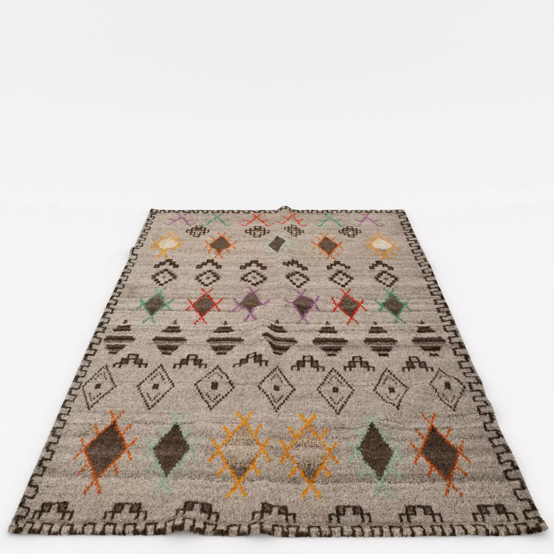 Rugs No 1052 Low-poly 3D model_5
