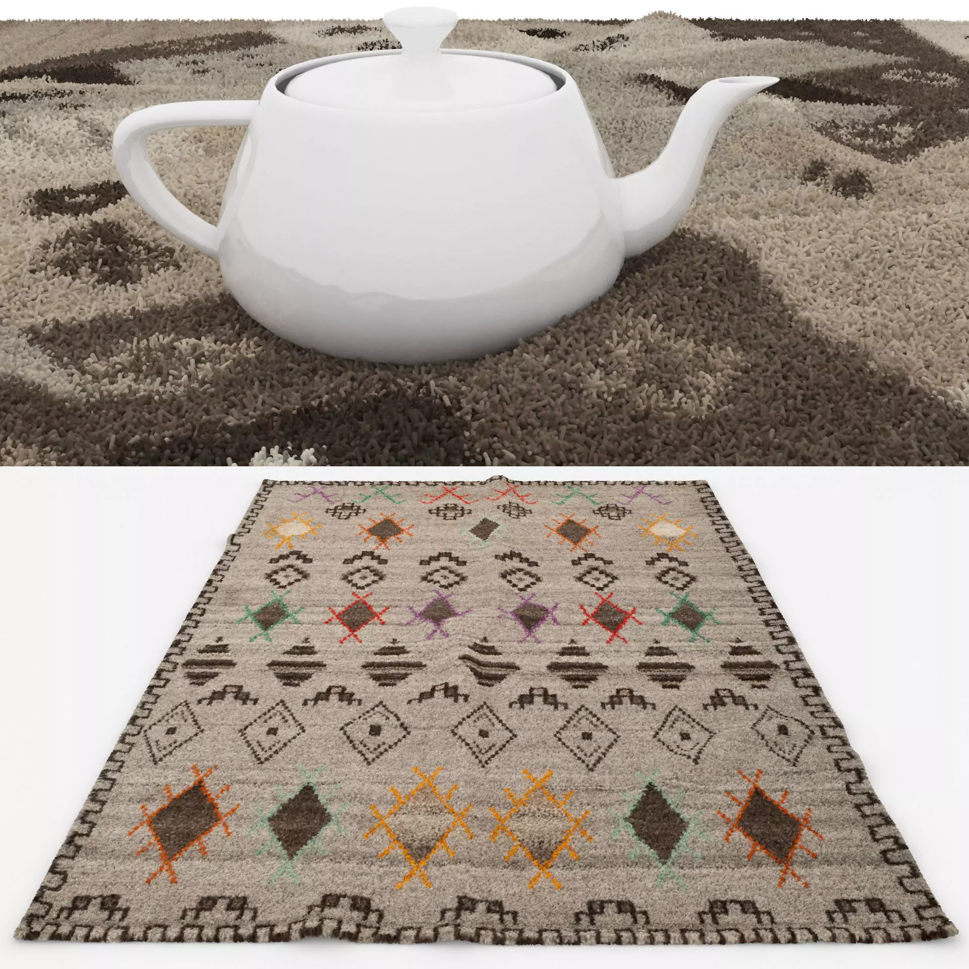 Rugs No 1052 Low-poly 3D model_1