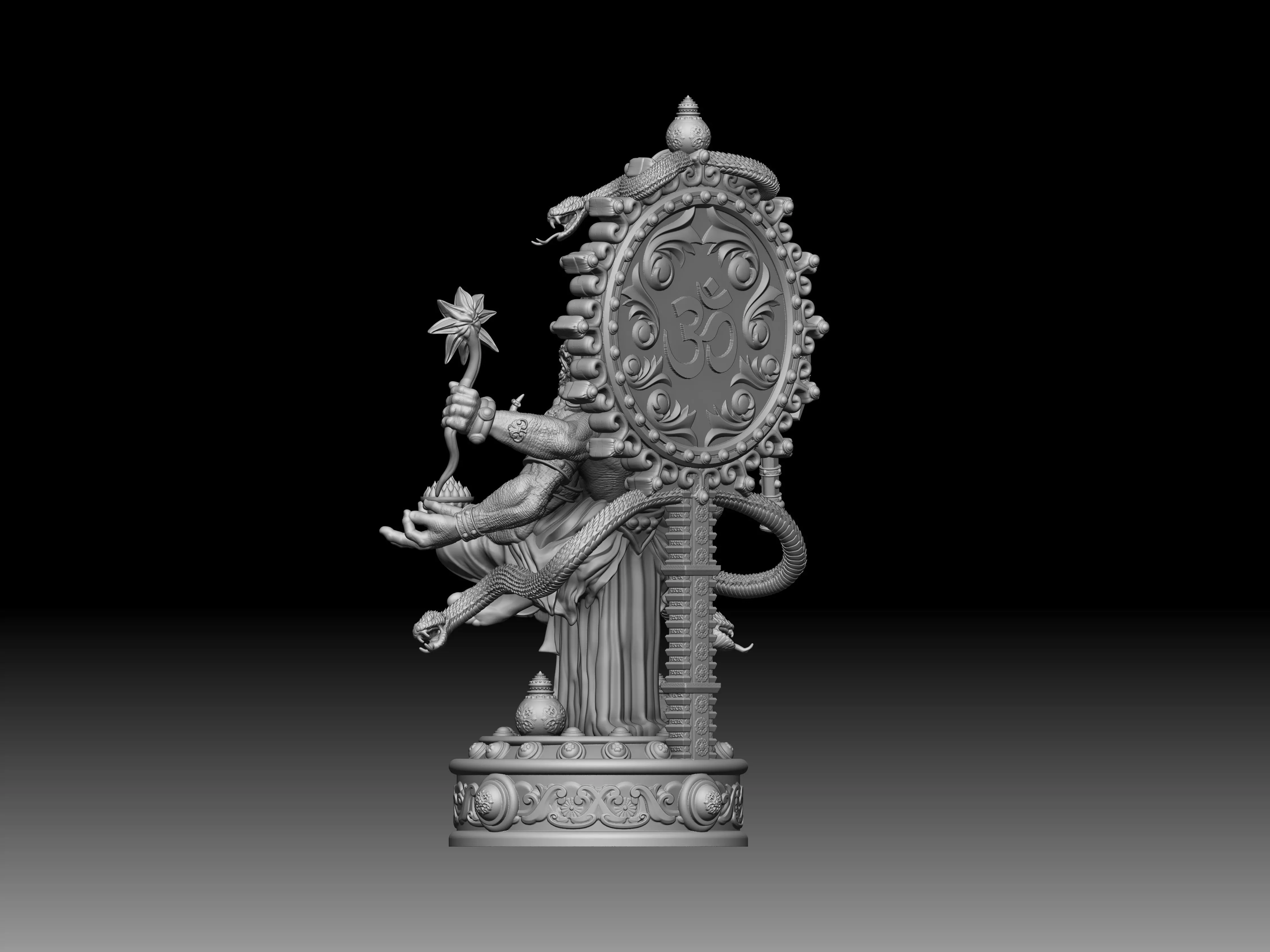 Uddanda Ganapati ji Indian god for 3d printing 3D print model_5