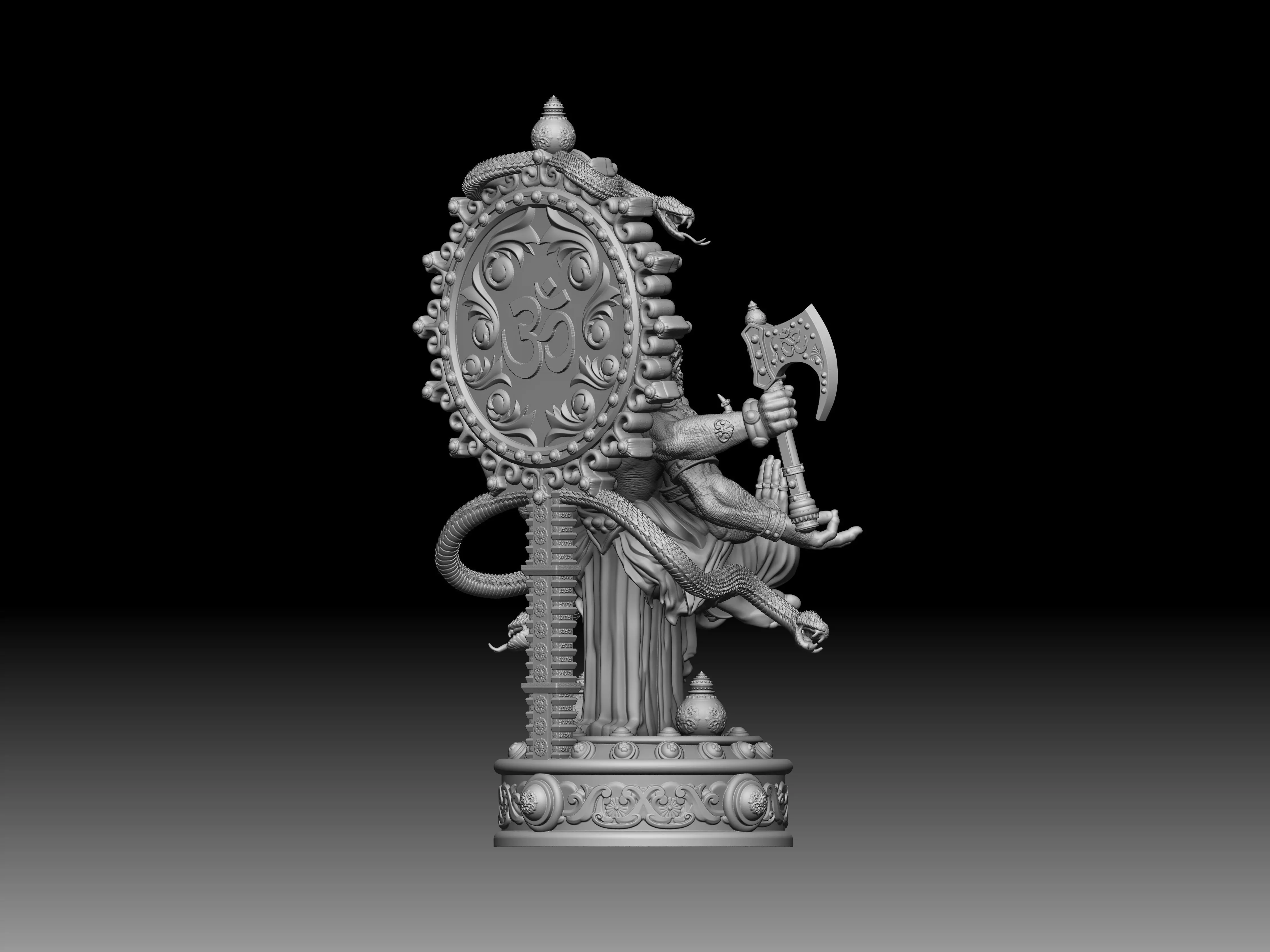 Uddanda Ganapati ji Indian god for 3d printing 3D print model_4