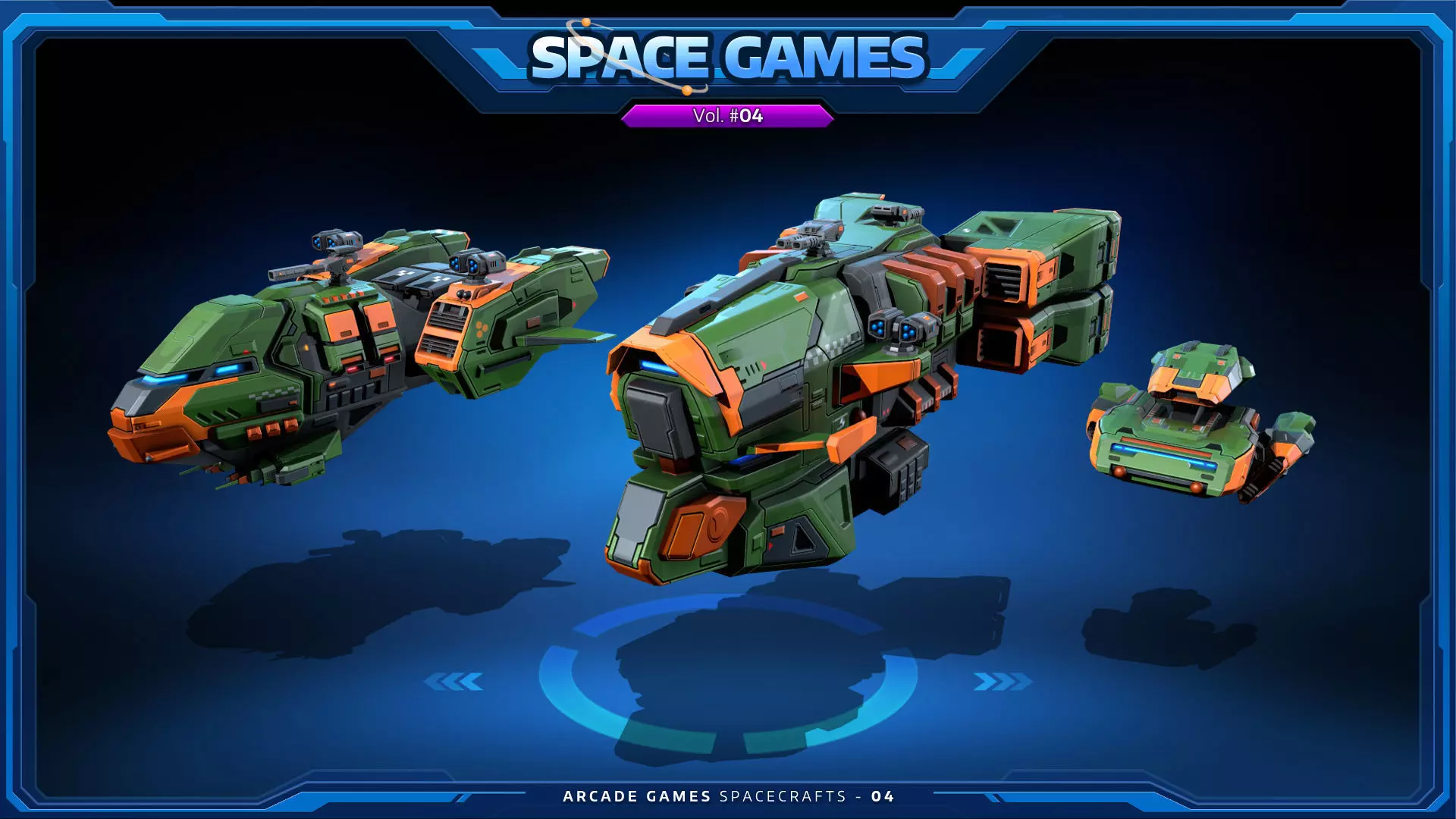 SPACE Games Vol-04 Low-poly 3D model_1